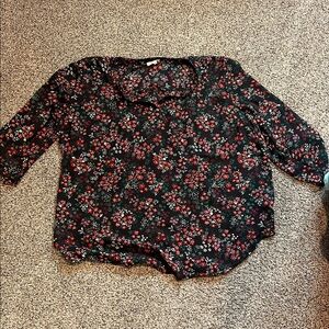 Maurices Womens Floral Blouse - 3X - EUC